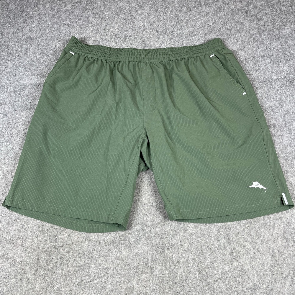 Tommy Bahama Men's Size Large Green Monterey Coast Hybrid IslandZone 9" Shorts